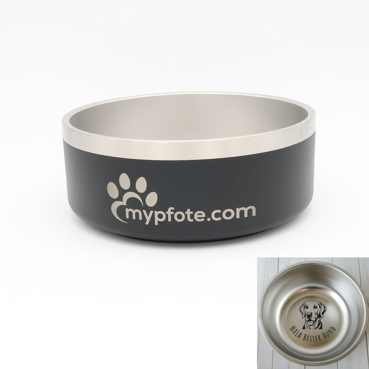 Dog bowl personalized with name