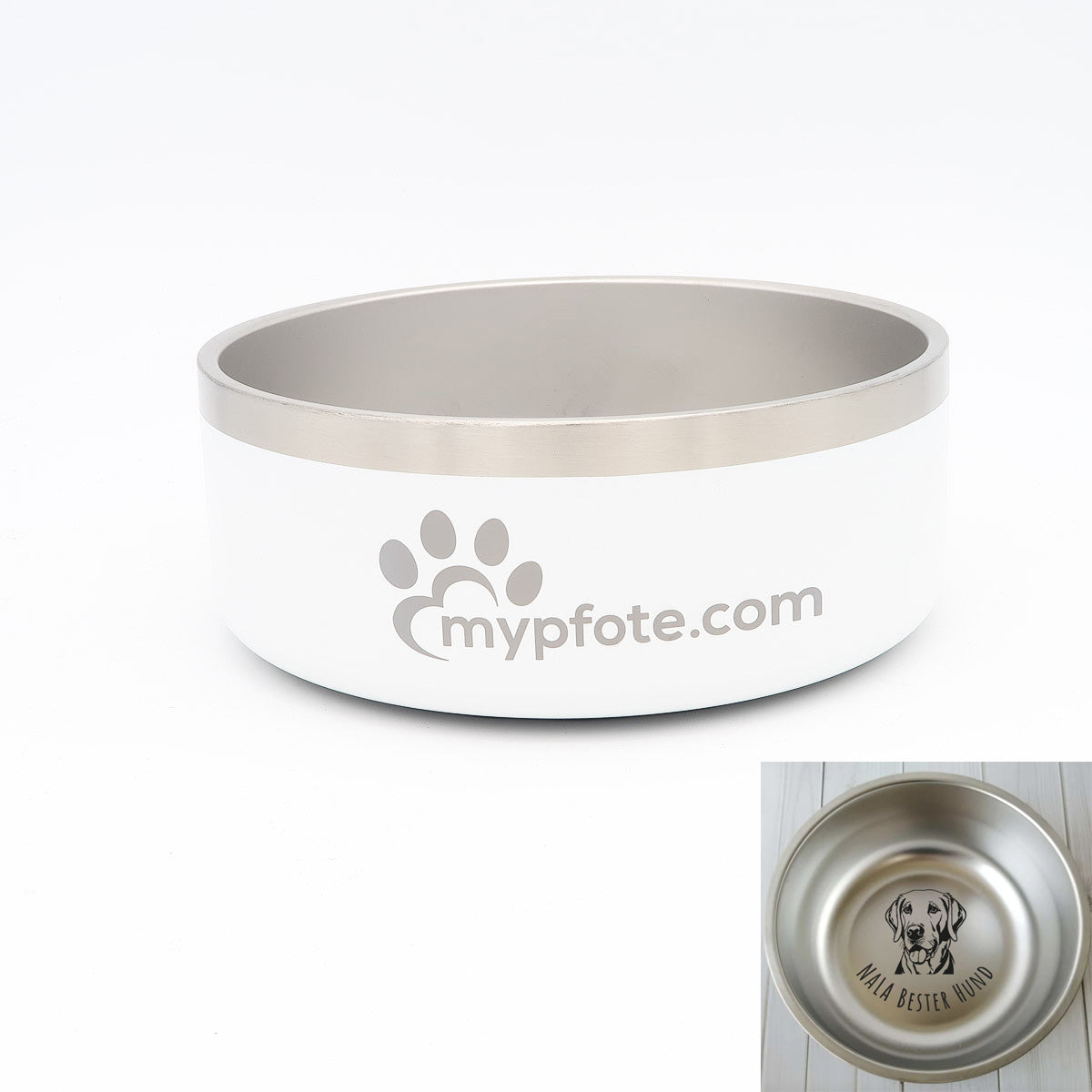 Dog bowl personalized with name
