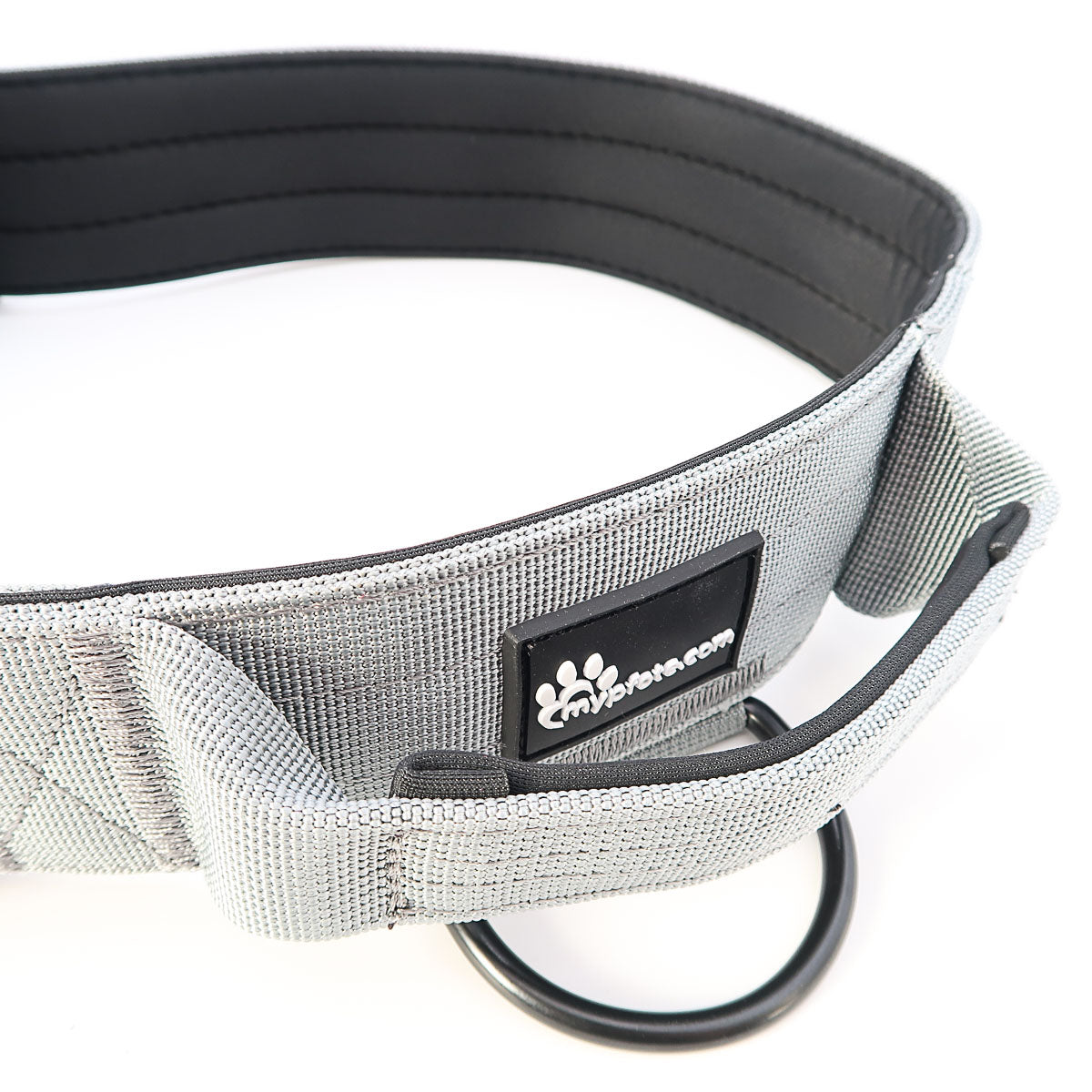Tactical dog collar for large dogs engraved with name