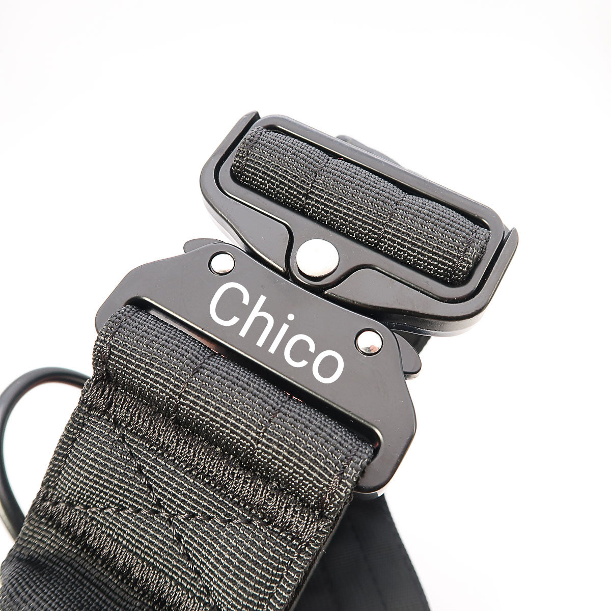 Tactical dog collar for large dogs engraved with name