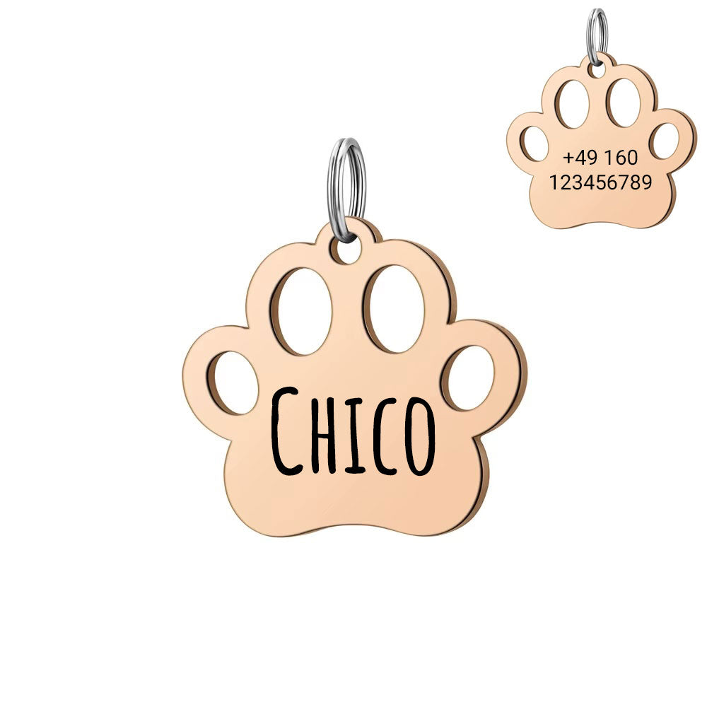 Dog tag paw