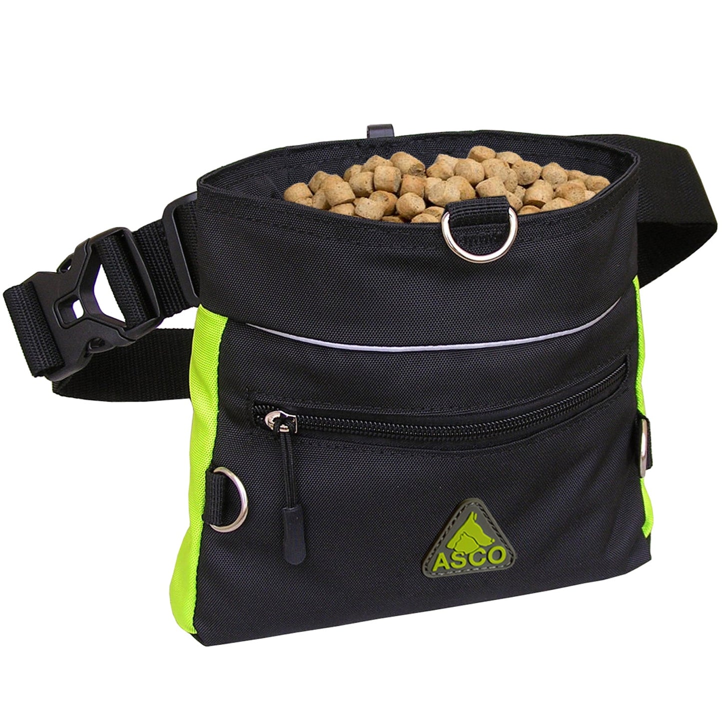 ASCO food bag with one-hand snap closure, treat bag 20x20 cm, QuickTouch treat bag
