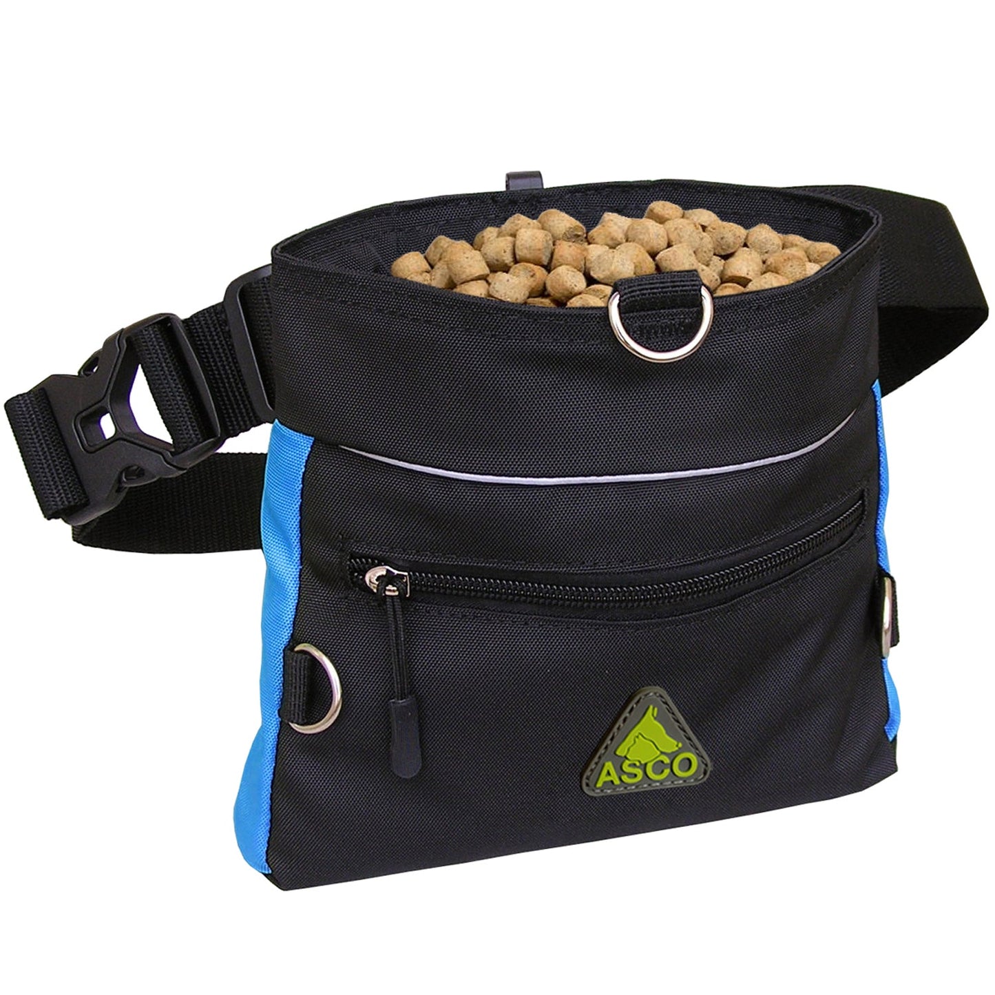 ASCO food bag with one-hand snap closure, treat bag 20x20 cm, QuickTouch treat bag