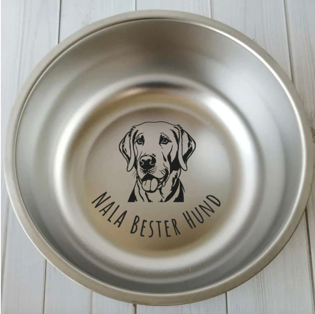 Dog bowl personalized with name