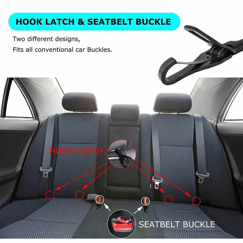 Auto Sicherheitsgurt fĂŒr Hunde mit Adapter fĂŒr Gurtschloss und Isofix