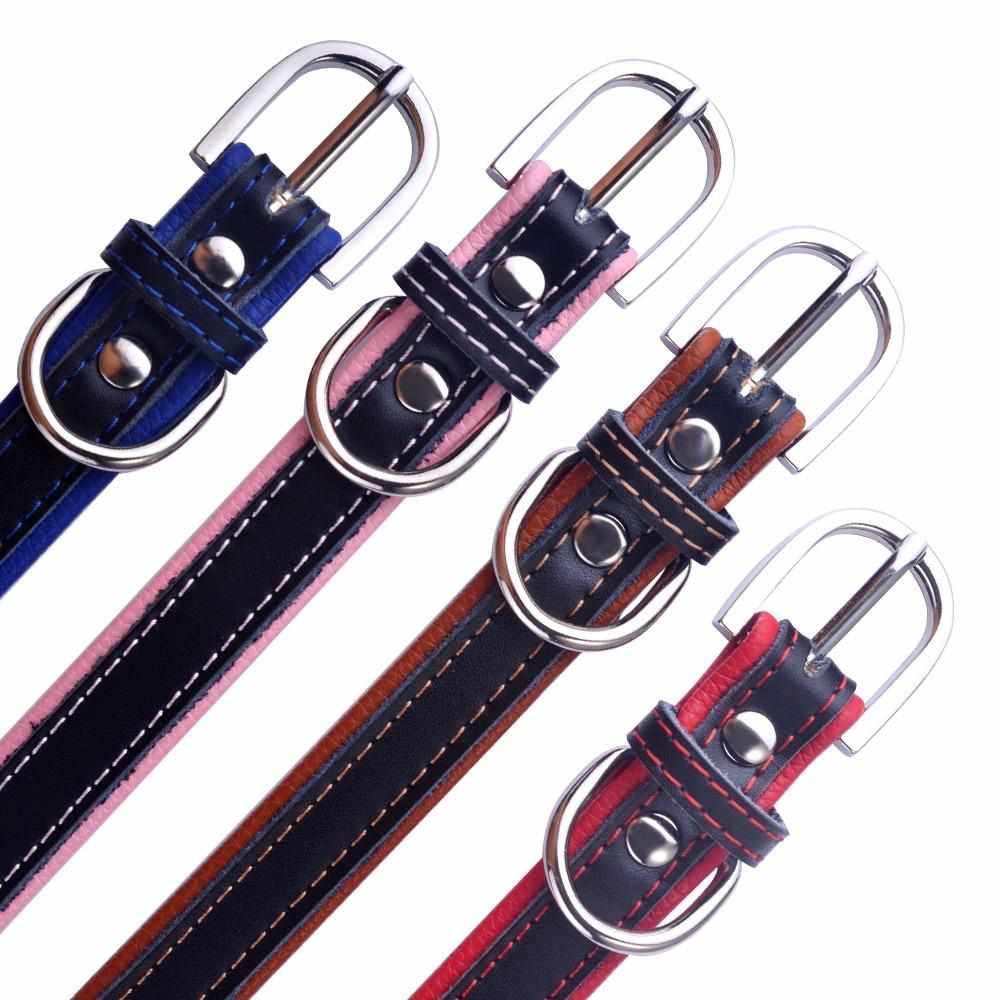Personalisiertes dunkles Lederhalsband mit gratis Gravur
