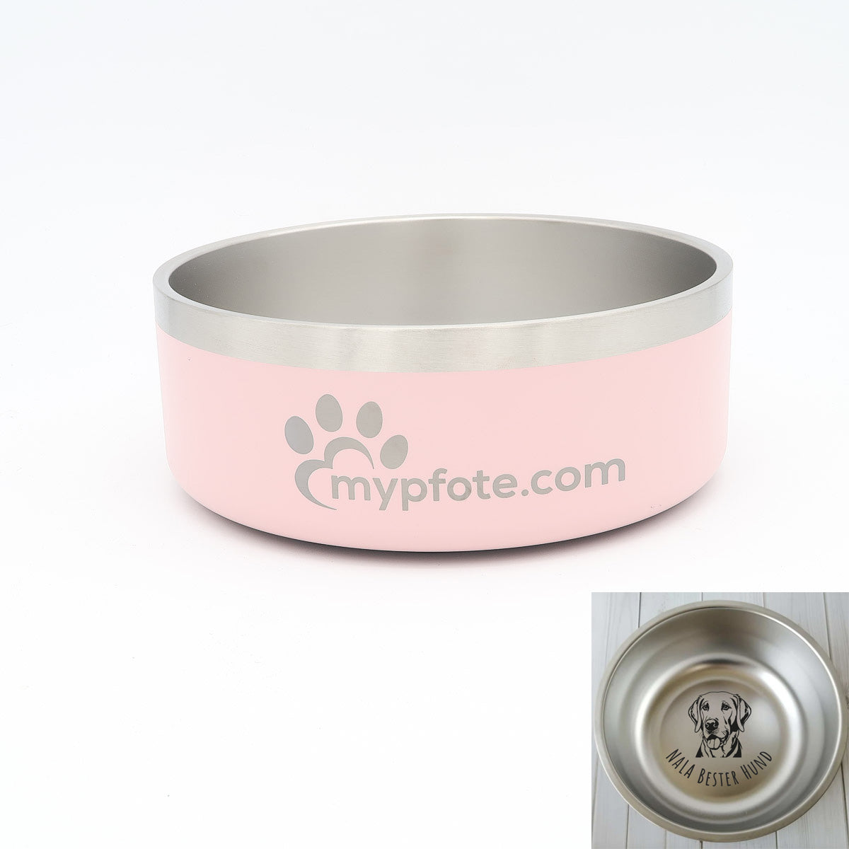 Dog bowl personalized with name