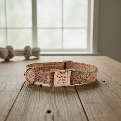 Fino – Personalized Nylon Dog Collar with Engraving | Name & Phone Number | Durable, comfortable & customizable 