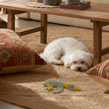 BUDDY. Dog toy made of leather "Little Duck" 