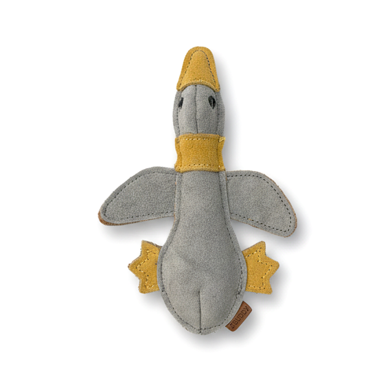 BUDDY. Dog toy made of leather "Little Duck" 