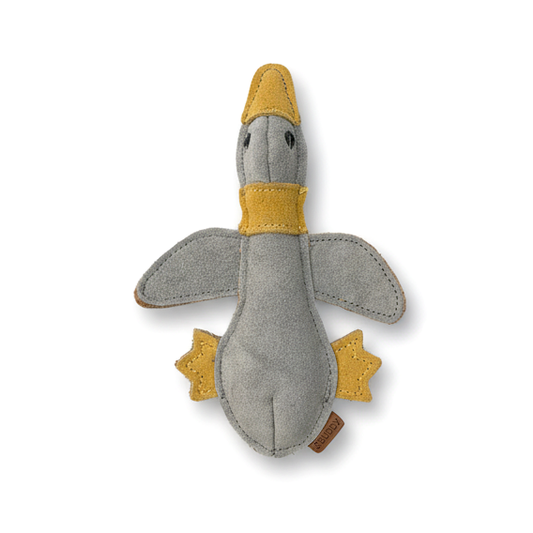 BUDDY. Dog toy made of leather "Little Duck" 