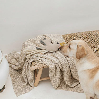 BUDDY. Dog toy made of leather "Seagull" 