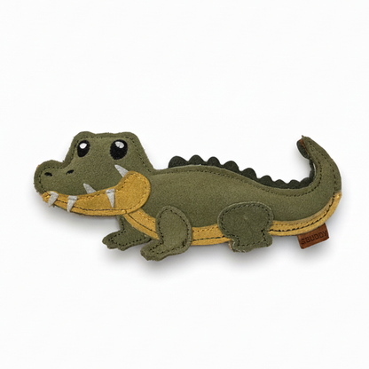 BUDDY. Dog toy made of leather "Crocodile" 