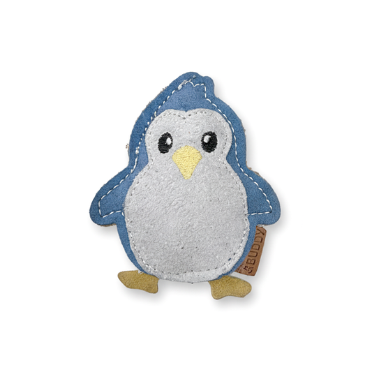 BUDDY. Dog toy made of leather "Little Penguin" 