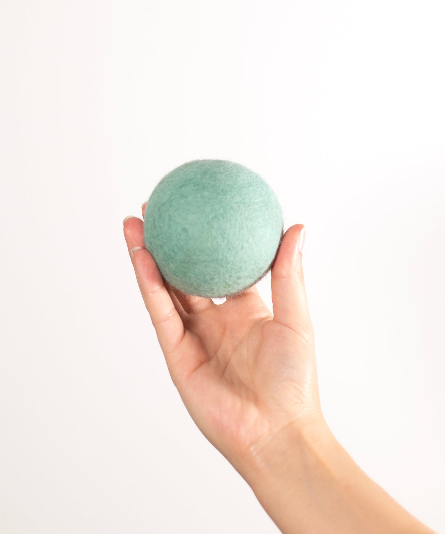 BUDDY. Dog toy made of sheep wool "Ball" - Mint 