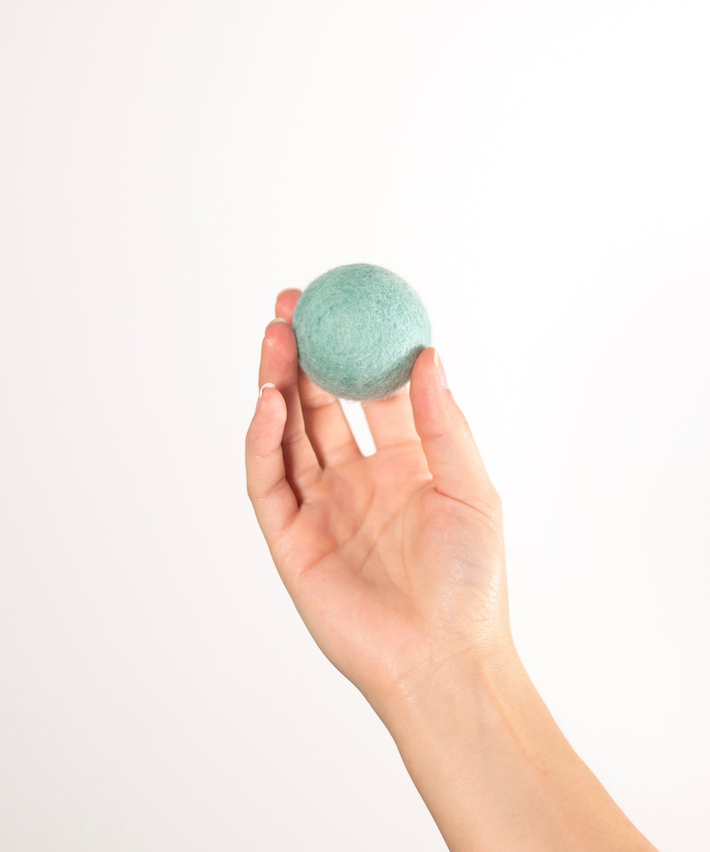 BUDDY. Dog toy made of sheep wool "Ball" - Mint 