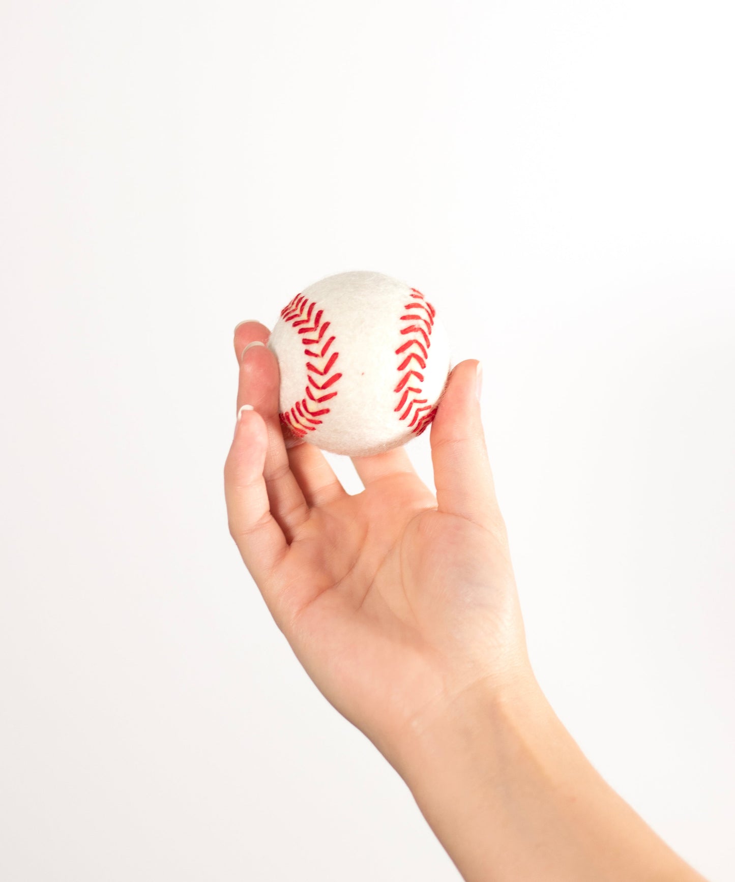 BUDDY. Dog toy made of sheep wool "Baseball" 