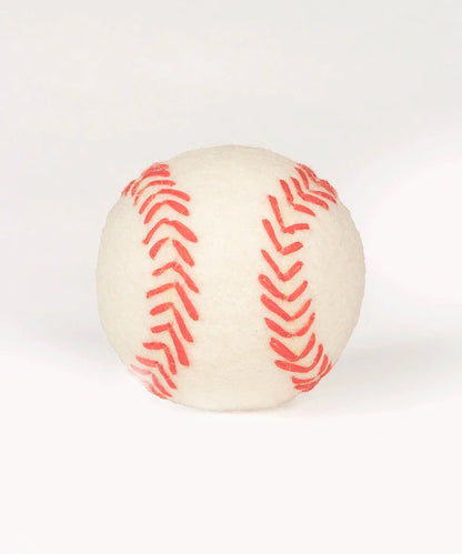 BUDDY. Dog toy made of sheep wool "Baseball" 