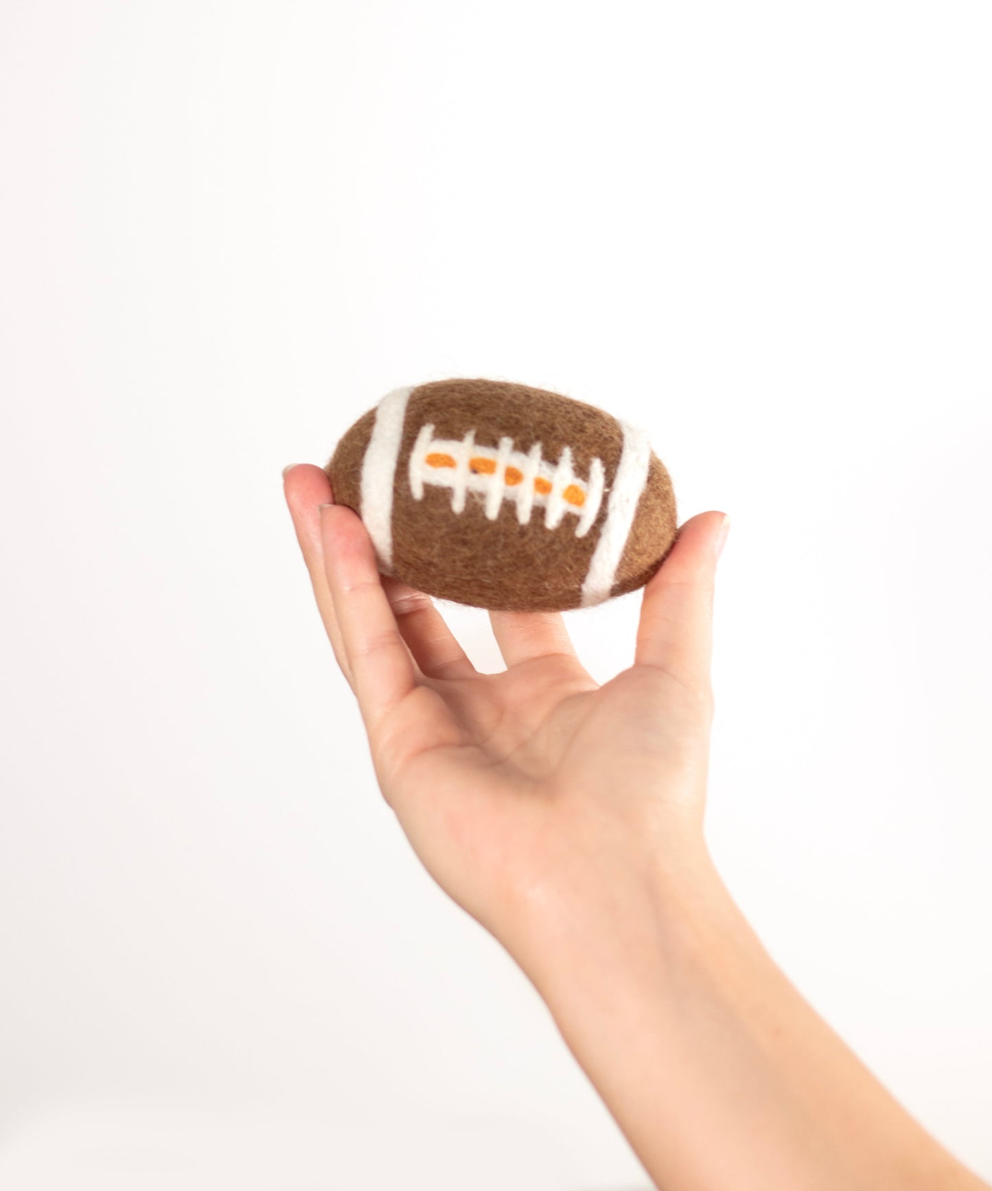 BUDDY. Dog toy made of sheep wool "Football" 