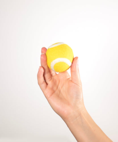 BUDDY. Dog toy made from sheep wool "Tennis ball" 